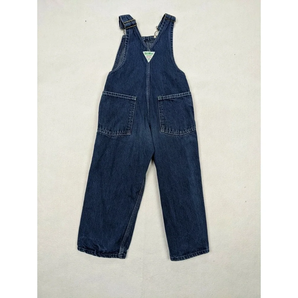 Osh Kosh B Gosh Vestback Kids Toddler Bib Overalls Size See Measurements Blue